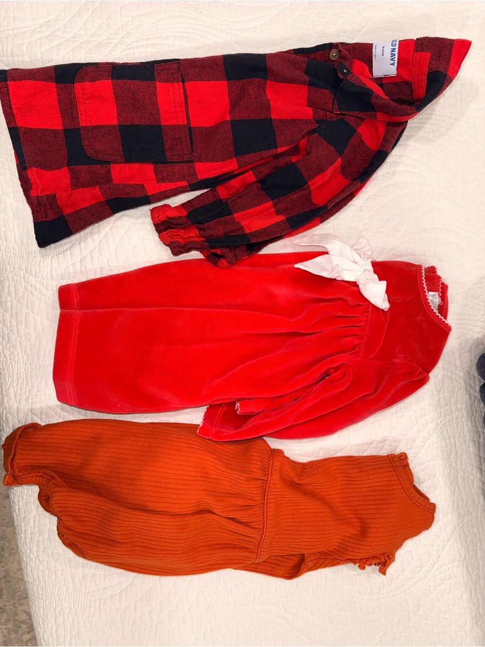 Girls Fall/Winter Outfits 2 Dresses 1 Romper 18-24M